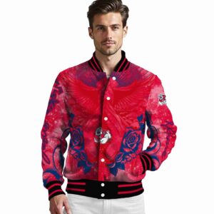 customized fresno state bulldogs praying hands red jacket high quality