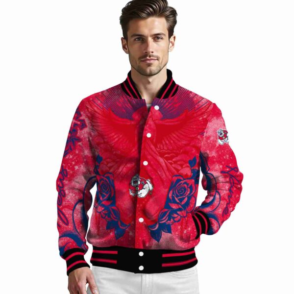customized fresno state bulldogs praying hands red jacket high quality