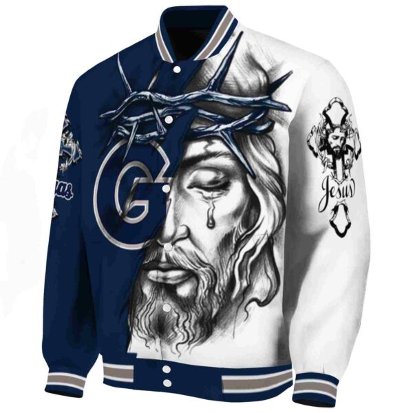 customized georgetown hoyas jesus tears blue white jacket best selling