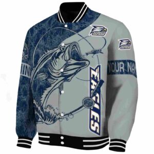 customized georgia southern eagles fishing rod grey jacket best selling