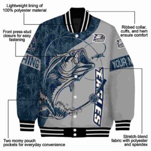 customized georgia southern eagles fishing rod grey jacket new arrival