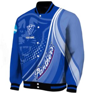 customized georgia state panthers wave patterns blue jacket best selling