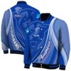 customized georgia state panthers wave patterns blue jacket fashion forward