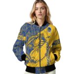 customized golden state warriors fishing rod yellow jacket best selling