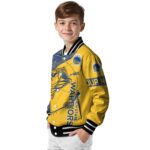 customized golden state warriors fishing rod yellow jacket best selling
