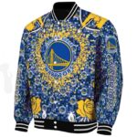 customized golden state warriors heart explosion blue jacket best selling