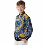 customized golden state warriors heart explosion blue jacket best selling