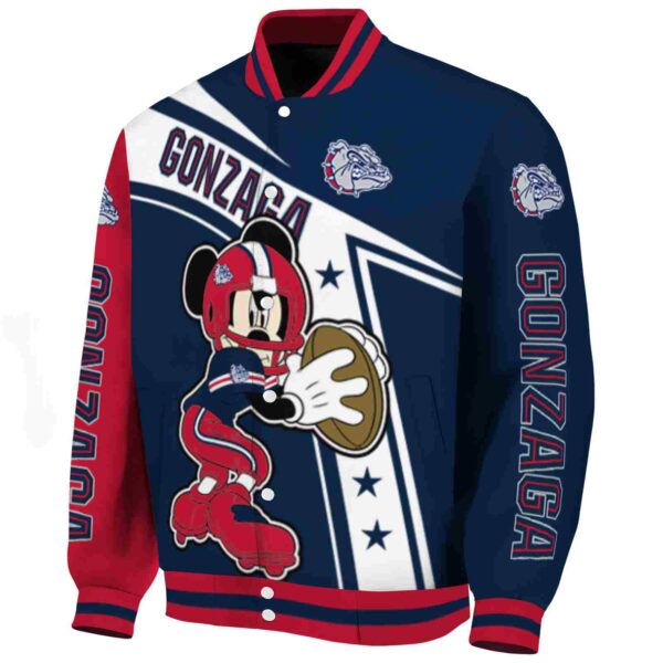 customized gonzaga bulldogs mickey football blue white jacket best selling