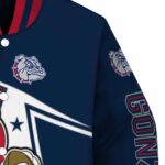 customized gonzaga bulldogs mickey football blue white jacket best selling