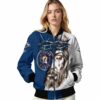 customized houston astros jesus tears blue white jacket latest model