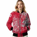 customized houston cougars fishing art red jacket best selling