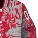 customized houston cougars fishing art red jacket best selling