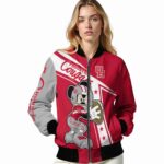 customized houston cougars mickey football red white jacket best selling