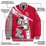 customized houston cougars mickey football red white jacket best selling