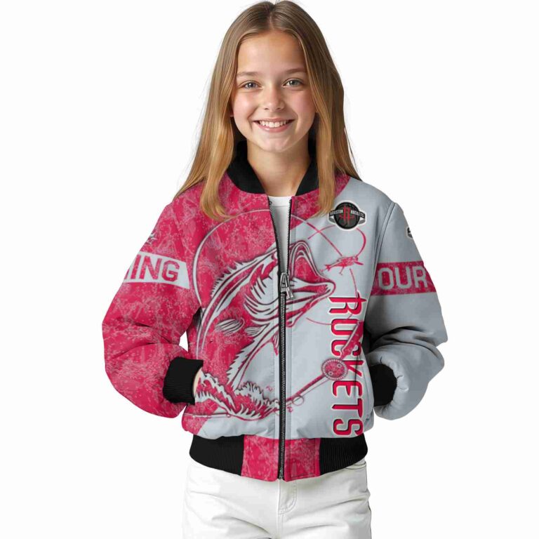 customized houston rockets fishing rod grey jacket top rated