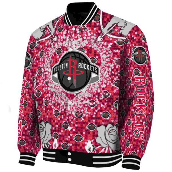 customized houston rockets heart explosion red jacket best selling