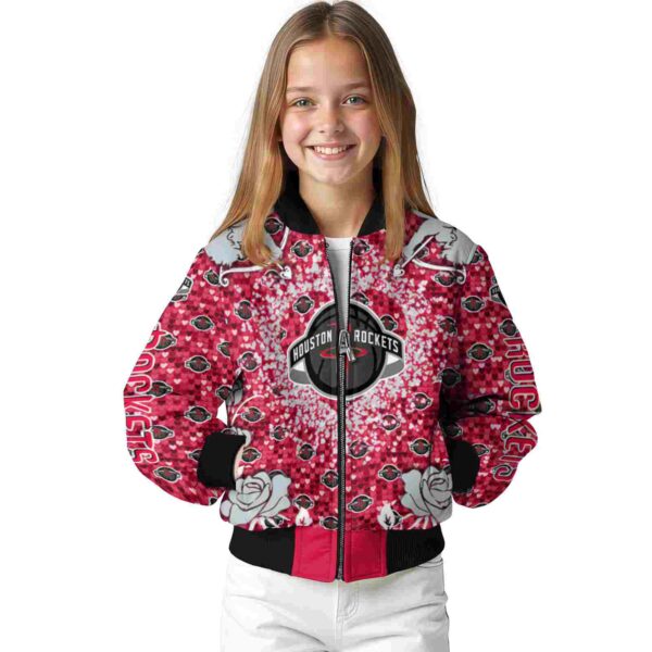 customized houston rockets heart explosion red jacket top rated