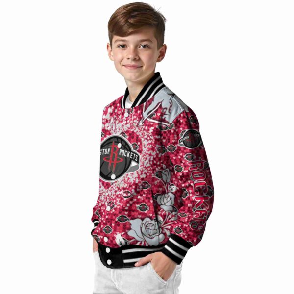 customized houston rockets heart explosion red jacket trendy