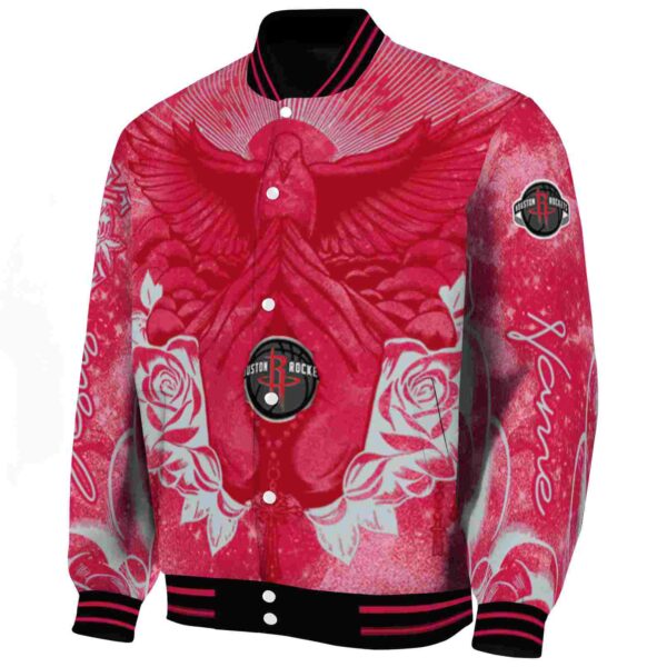 customized houston rockets praying hands red jacket best selling