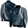 customized houston texans wave patterns blue jacket fashion forward