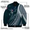 customized houston texans wave patterns blue jacket new arrival