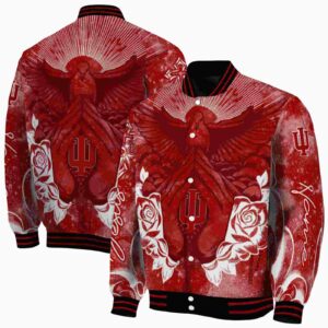 customized indiana hoosiers praying hands red jacket fashion forward