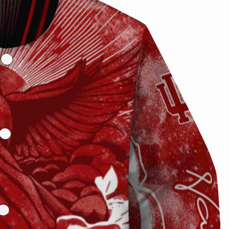 customized indiana hoosiers praying hands red jacket premium grade