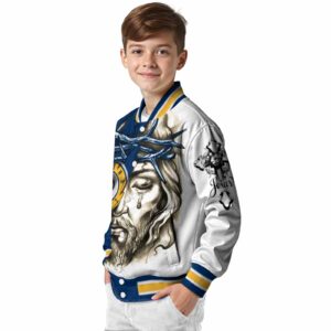 customized indiana pacers jesus tears blue white jacket trendy