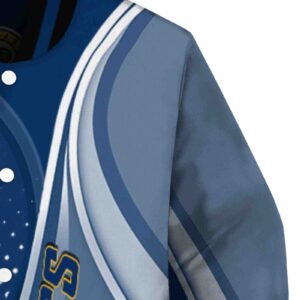 customized indiana pacers wave patterns blue jacket premium grade