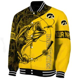 customized iowa hawkeyes fishing rod gold jacket best selling