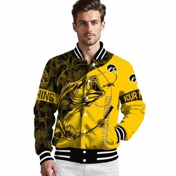 customized iowa hawkeyes fishing rod gold jacket high quality