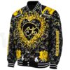 customized iowa hawkeyes heart explosion black jacket best selling