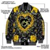 customized iowa hawkeyes heart explosion black jacket new arrival