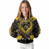 customized iowa hawkeyes heart explosion black jacket top rated