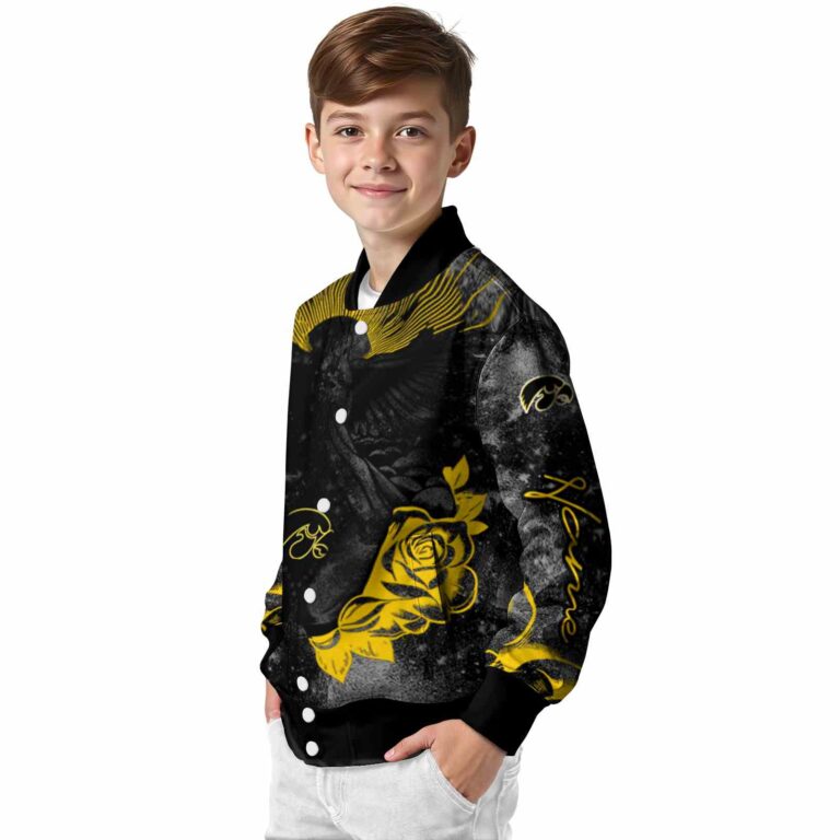 customized iowa hawkeyes praying hands black jacket trendy