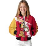 customized iowa state cyclones mickey football red white jacket best selling