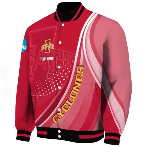 customized iowa state cyclones wave patterns red jacket best selling