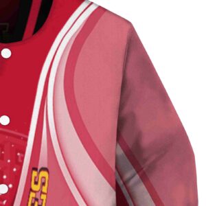 customized iowa state cyclones wave patterns red jacket premium grade