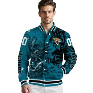 customized jacksonville jaguars fishing art teal jacket high quality
