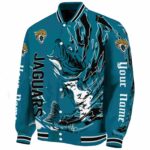 customized jacksonville jaguars fishing passion teal white jacket best selling