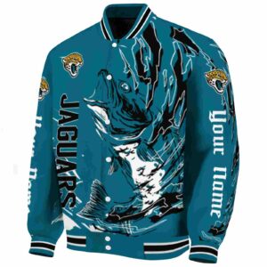 customized jacksonville jaguars fishing passion teal white jacket best selling