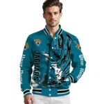 customized jacksonville jaguars fishing passion teal white jacket best selling