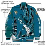 customized jacksonville jaguars fishing passion teal white jacket best selling