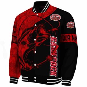customized jacksonville state gamecocks fishing rod black jacket best selling