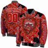 customized jacksonville state gamecocks heart explosion red jacket fashion forward