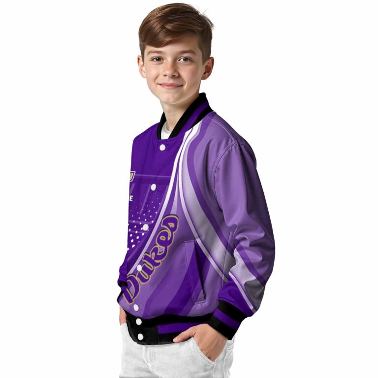 customized james madison dukes wave patterns purple jacket trendy