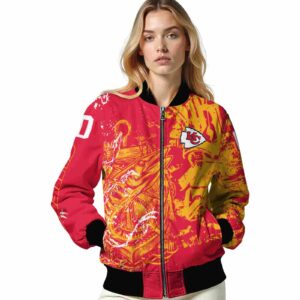 customized kansas city chiefs fishing art red jacket latest model