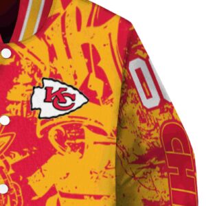 customized kansas city chiefs fishing art red jacket premium grade