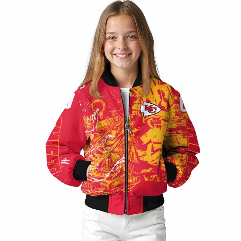 customized kansas city chiefs fishing art red jacket top rated