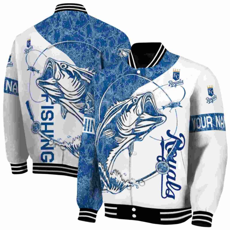 customized kansas city royals fishing rod white jacket fashion forward